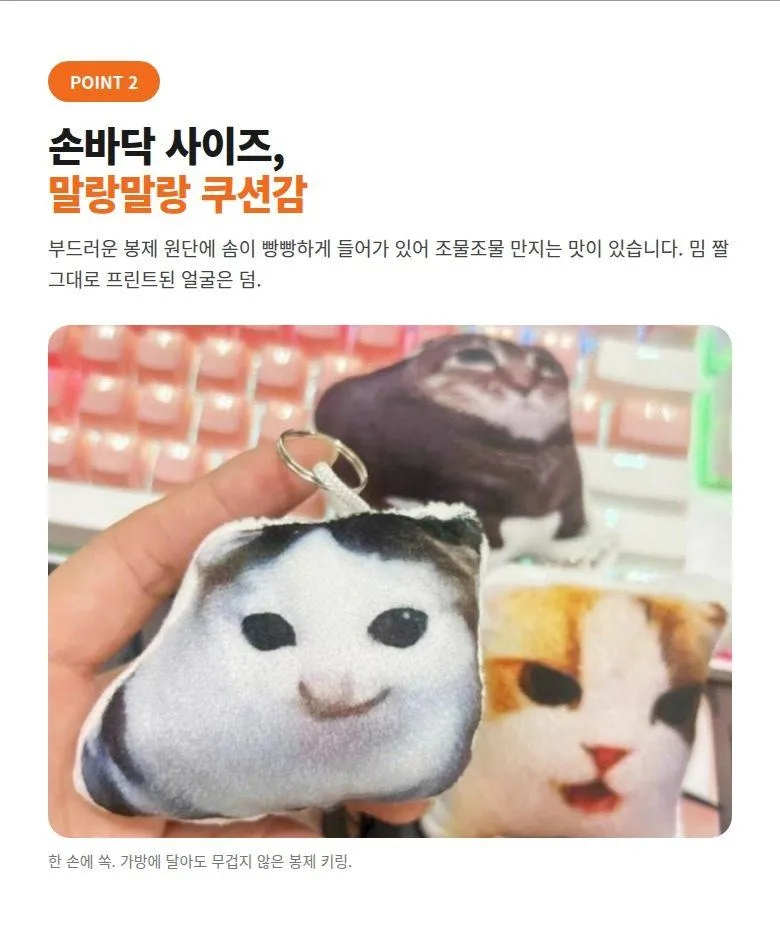 고양이 밈 사운드 키링 상세 5