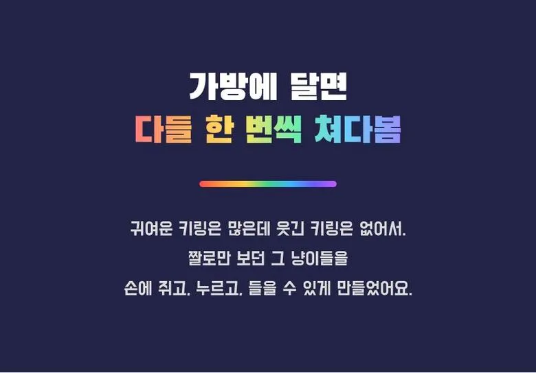 고양이 밈 키링 2개 세트 상세 4