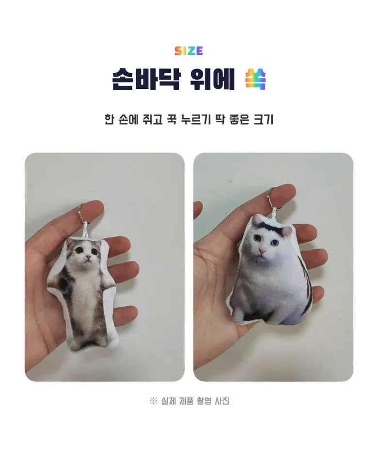 고양이 밈 키링 2개 세트 상세 11