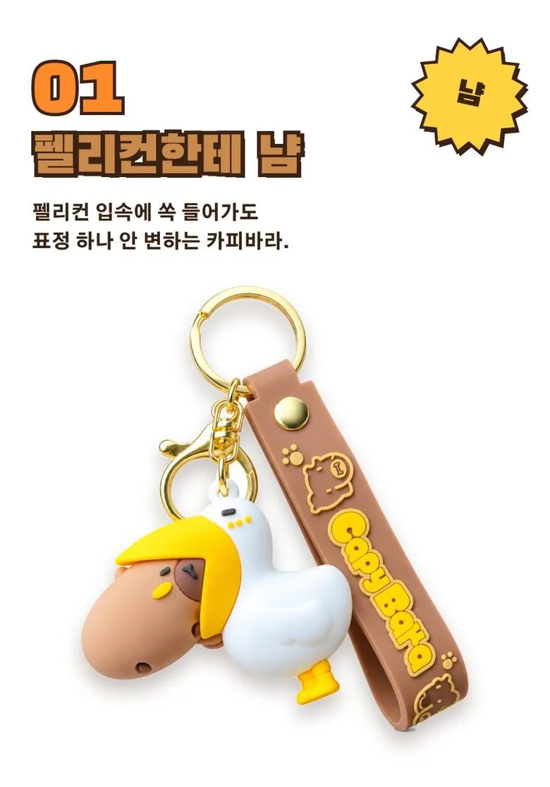 카피바라 스트랩 키링 3종 상세 3