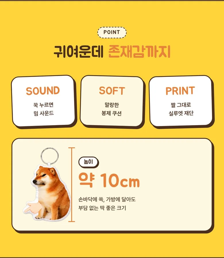 강아지밈·바나나캣 키링 3종 상세 6